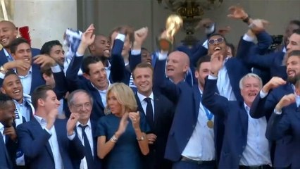 En coulisses - Les joueurs français à l'Élysée !