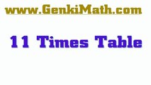 GenkiMath.com: 11 Times Tables (Hip Hop Multiplication Tables)