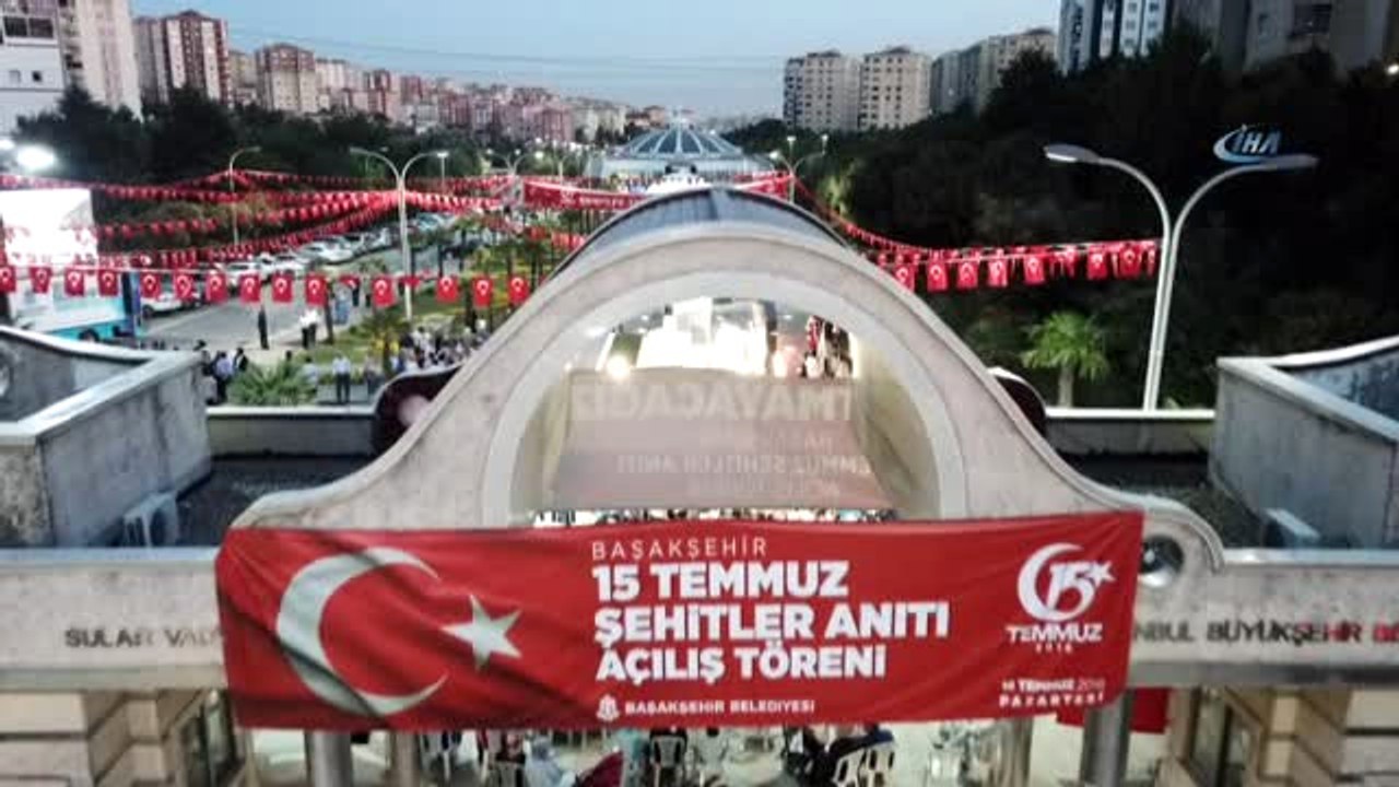 Başakşehir Belediyesi'nden Anlamlı "15 Temmuz Şehitler Anıtı"... Anıt Havadan Görüntülendi