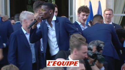 Le show de Pogba à l'Élysée - Foot - CM 2018 - Bleus