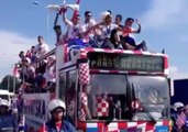 Fans Greet Croatia World Cup Team as They Arrive Home to Celebrations