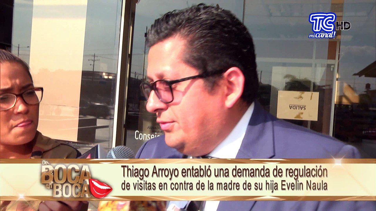 Thiago Arroyo entabló una demanda de regulación de visitas en contra de la madre de su hija Evelin Naula