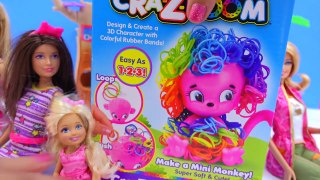 CraZLoom Cra Z Art 3D Rubber Rainbow Monkey Band Loom Hair Craft Kit Cookieswirlc Video