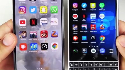 iPhone X vs BlackBerry Key 2 Speed Test