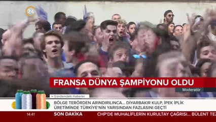 Fransa dünya şampiyonu oldu