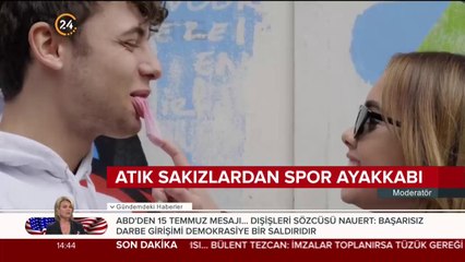 Sakızdan spor ayakkabı