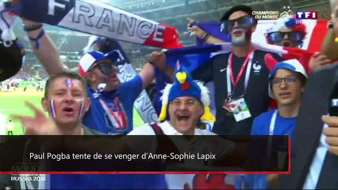 Anne-Sophie Lapix tacle les footballeurs : Paul Pogba veut se venger mais se foire ! (Vidéo)