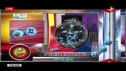 PCSO 9 PM Lotto Draw, July 16, 2018