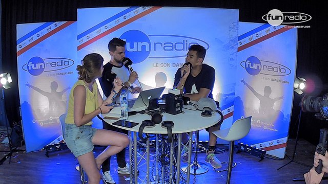 Afrojack en interview dans le studio de Fun Radio à l'EMF