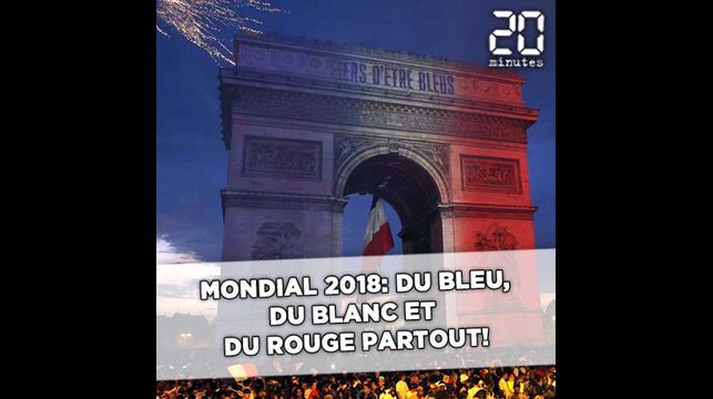 Coupe du monde 2018: Du bleu, du blanc, et du rouge, partout!