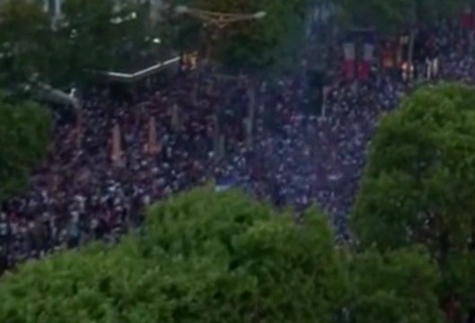 Celebración de los franceses tras ganar la segunda Copa de del Mundo en Rusia 2018