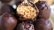 CHOCOLATE COVERED PEANUT BUTTER CRUNCH BALLS! If you make one candy recipe this year - let it be this one! So easy! So good! RECIPE HERE: