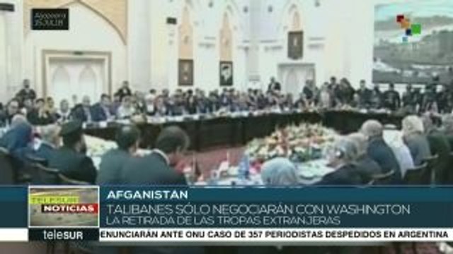 Talibanes sólo negociaran con EEUU la salida de las tropas extranjeras