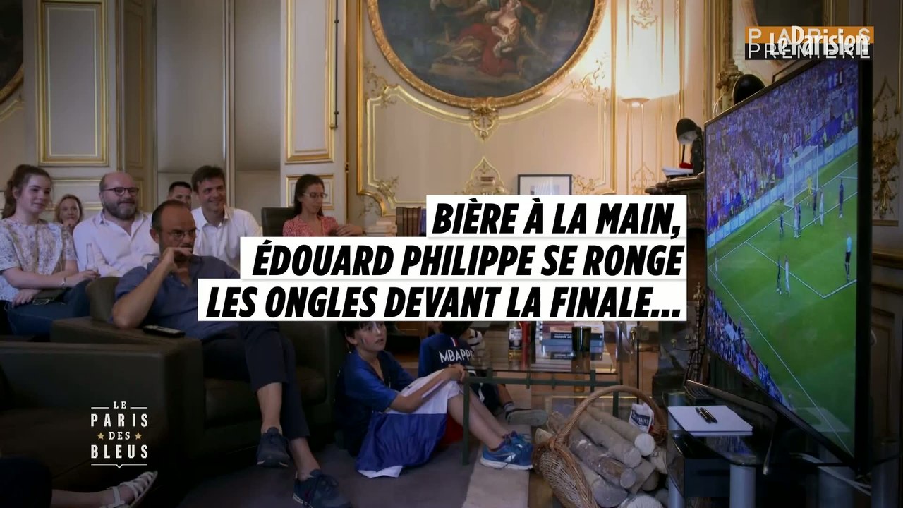 Bière à la main, Edouard Philippe se ronge les ongles devant la finale