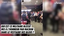 Qui est ce militaire blessé au Mali, mis à l'honneur par Macron dans le vestiaire des Bleus ?
