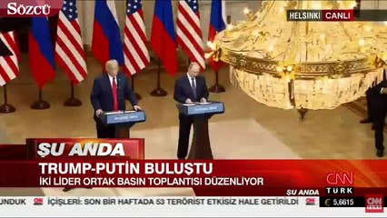 Trump ve Putin ortak basın topltantısı düzenledi