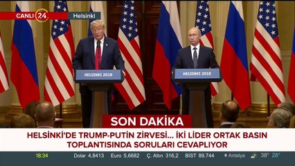 Helsinki'de Trump-Putin Zirvesi