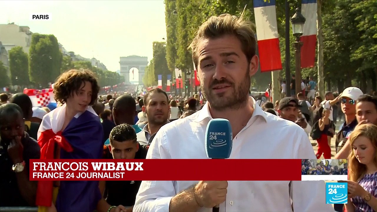 Champs-Elysees gets ready for France victory pa...
