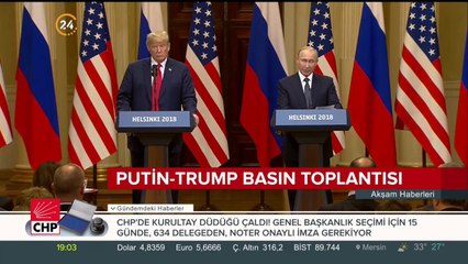 Helsinki'de Trump-Putin Zirvesi gerçekleşti