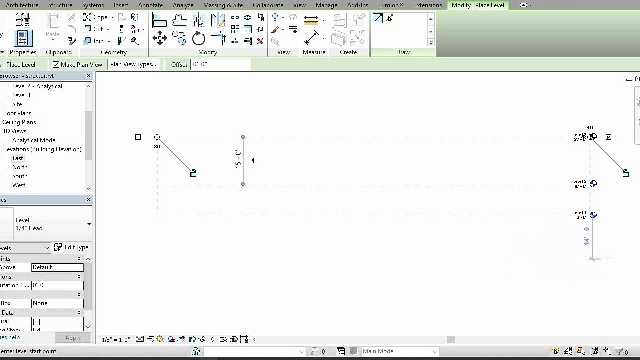How to create levels in revit