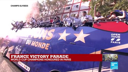 France victory parade: World Cup champions honoured in Paris