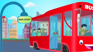 Wheels On The Bus Go Round And Round | Child Nursery Rhymes