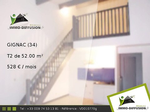 T2 52.00m2 A louer sur Gignac - 528 Euros/mois