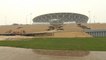 Watch: Heavy rain batters newly-built World Cup stadium