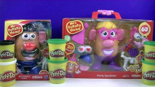 Play Doh Halloween Episode with Mr & Mrs Potato Head or Mr & Mrs Frankenstein