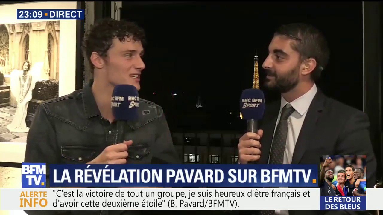 "C'est un truc de ouf. Je ne m'en rends pas encore complètement compte", témoigne Benjamin Pavard