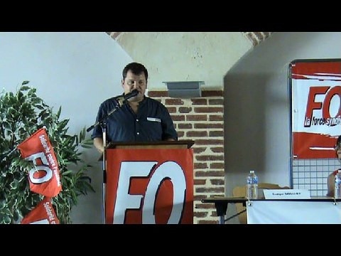 Prise de parole Jocelyn Larralde Congrès UD FO 03 - 3 juillet 2018