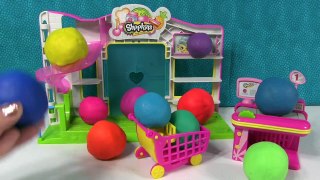Play Doh Surprise Eggs Hidden Toys Shopkins Moshi Monsters & more