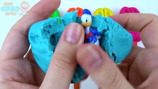 Play Doh Lollipop Smiley Face Hares Colours Surprise Toys Donald Duck Talking Tom