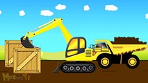 Bulldozer And JCB Truck Fixing The Road - Trucks For Children - Kids Cartoon