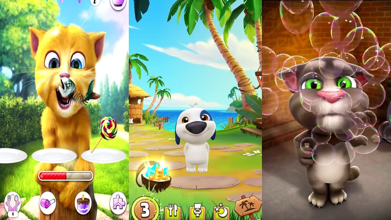 My Talking Hank VS Talking Tom VS Talking Ginger Great Makeover HD