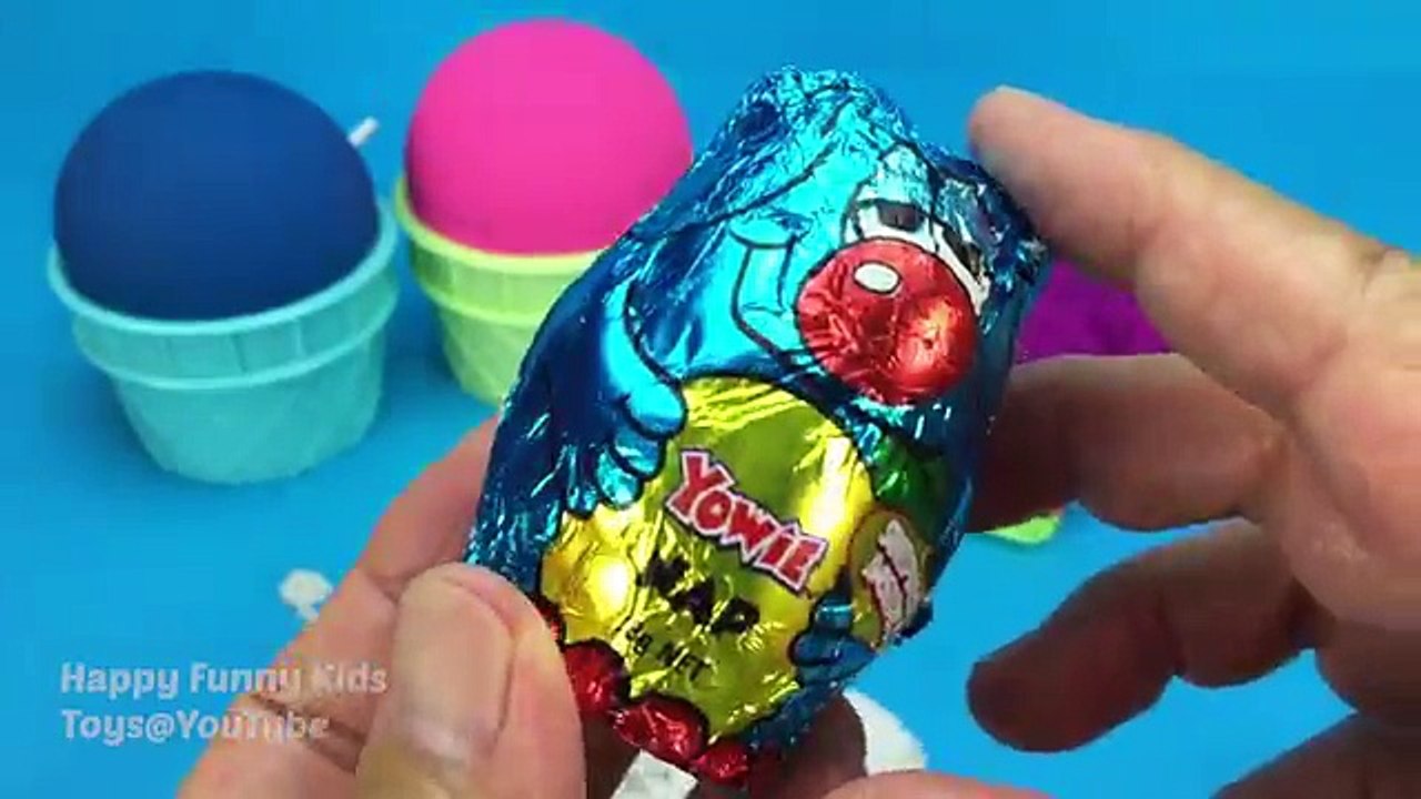 Kinetic Sand Ice Cream Cups Surprise Toys Kinder Eggs Yowie Chupa Chups TMNT, Elephant & Fish Molds