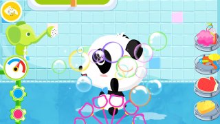 Baby Pandas Bath Time Take a Shower and Play Babybus Games