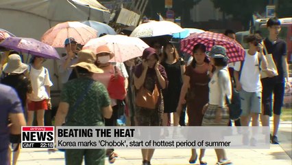 Korea marks 'Chobok', start of hottest period of summer