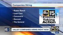 Several Valley companies looking for workers