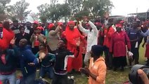 Praying for the MDC Alliance ... Supporters of the MDC Alliance praying for each other at Mucheke Stadium where Alliance leader Nelson Chamisa addressed some. #