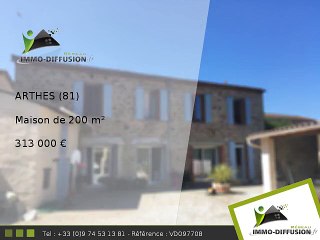 Maison A vendre Arthes 200m2 - Proche ALBI