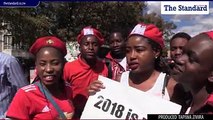 MDC-T youths demand transparency at Zec as party of the MDC Alliance demonstration for electoral reforms