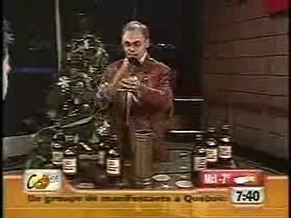 Un magicien porté sur la bouteille