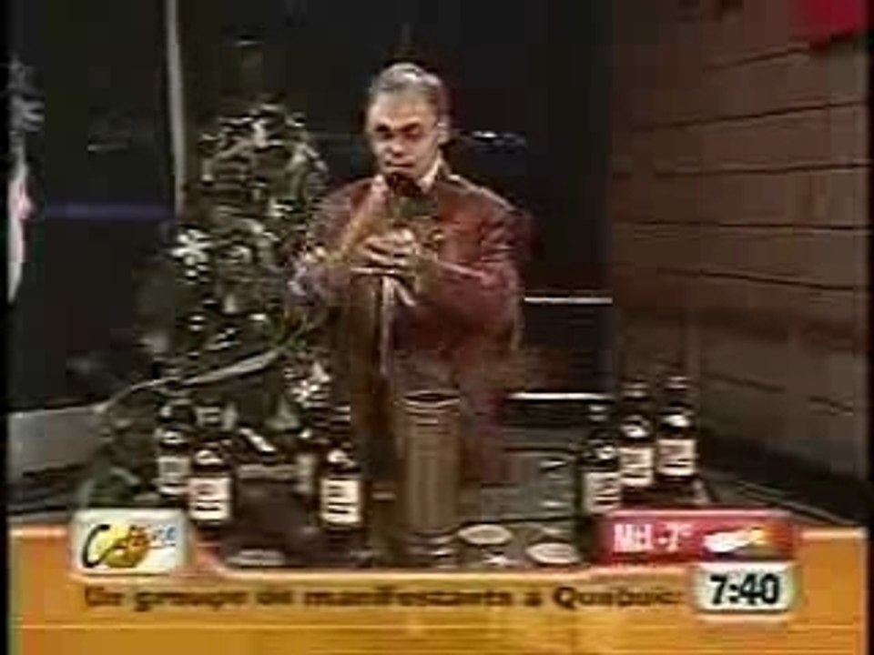 Un magicien porté sur la bouteille