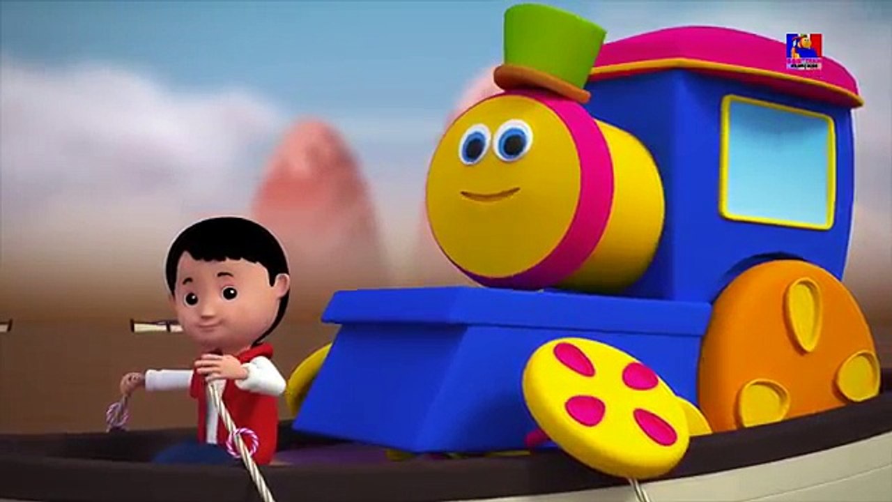 bob le train | rangée rangée rangée votre bateau | Rhymes For Kids| Row Row Row Your Boat
