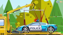 Voiture de police pour enfants - Vidéo Éducative de Voitures - Dessins animés pour bébés