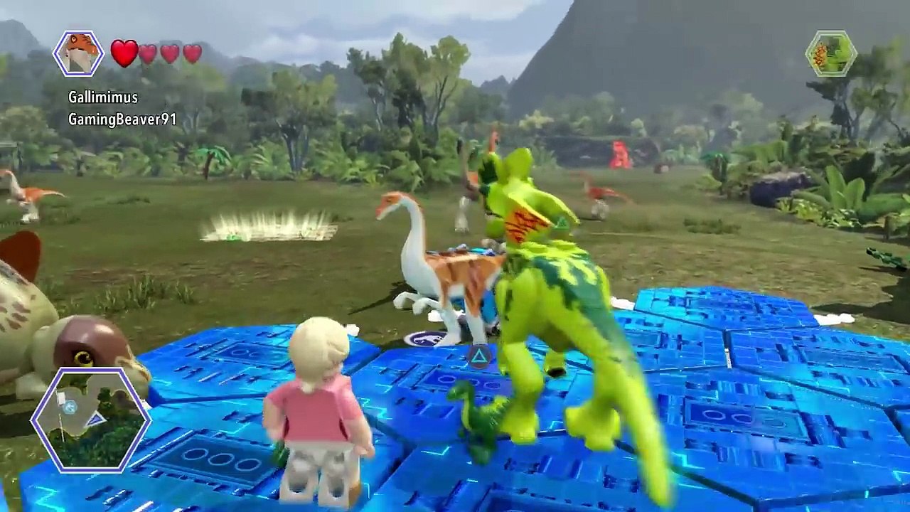 Lego Jurassic World ALL DINOSAURS UNLOCKED & USED! ( Free Roam GamePlay )