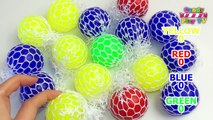 Learn Colours with Super Squishy Blob Balls Squishy Mesh Slime Ball Squishy Stress Ball