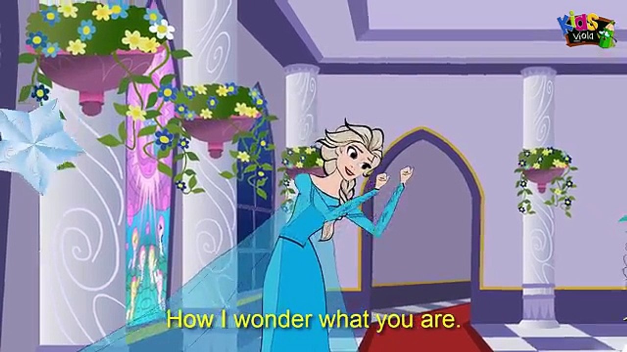 Frozen Twinkle Twinkle little star lyrics with song English Nursery Rhymes with Karaoke Lyrics [HD]