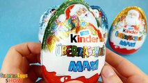 4 MAXI Kinder Surprise Eggs Christmas new Snow Monsters Big Surprise Eggs Winter New Year